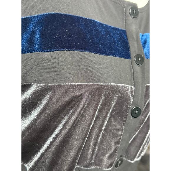 Carole Little Velvet Blouse Women Large Classic Elegant Capsule‎ Quiet Luxury - Picture 8 of 10